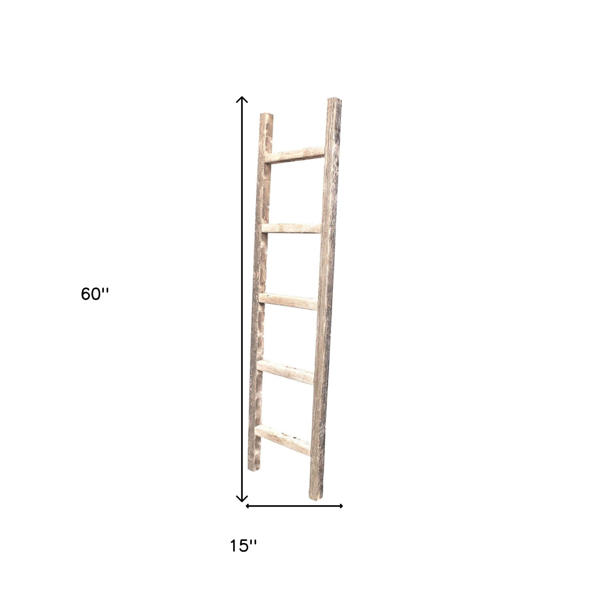 60" X 15" Gray Wood Hanging Dimensional Sculpture